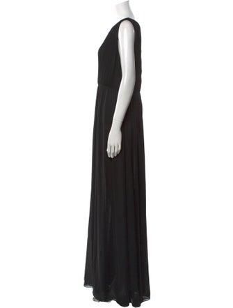 Alice + Olivia Scoop Neck Long Dress