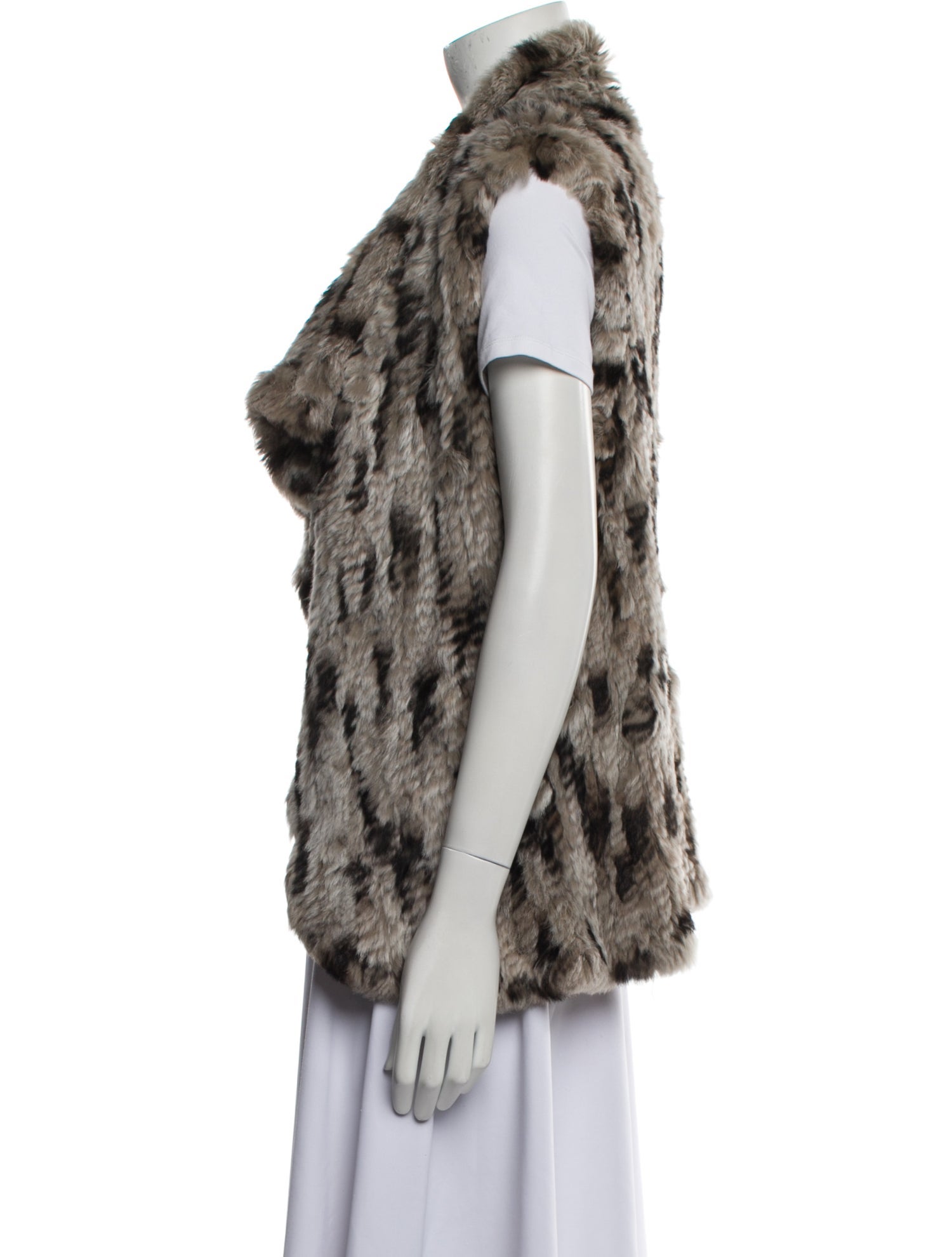 Alice + Olivia Fur Printed Fur Jacket