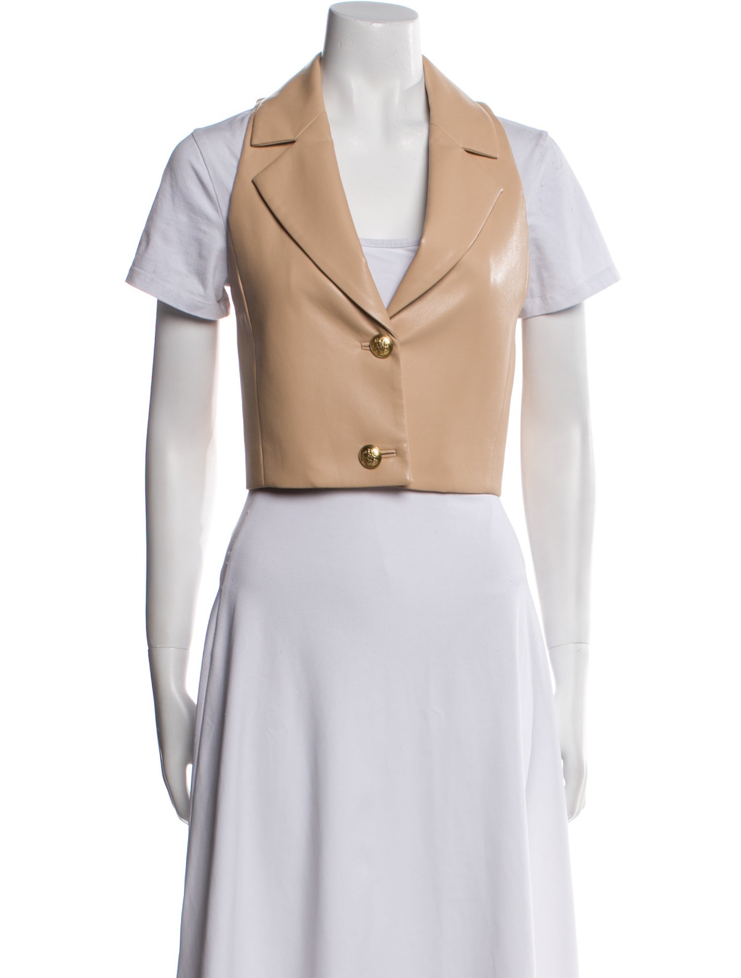 Alice + Olivia Faux Leather Vest w/ Tags