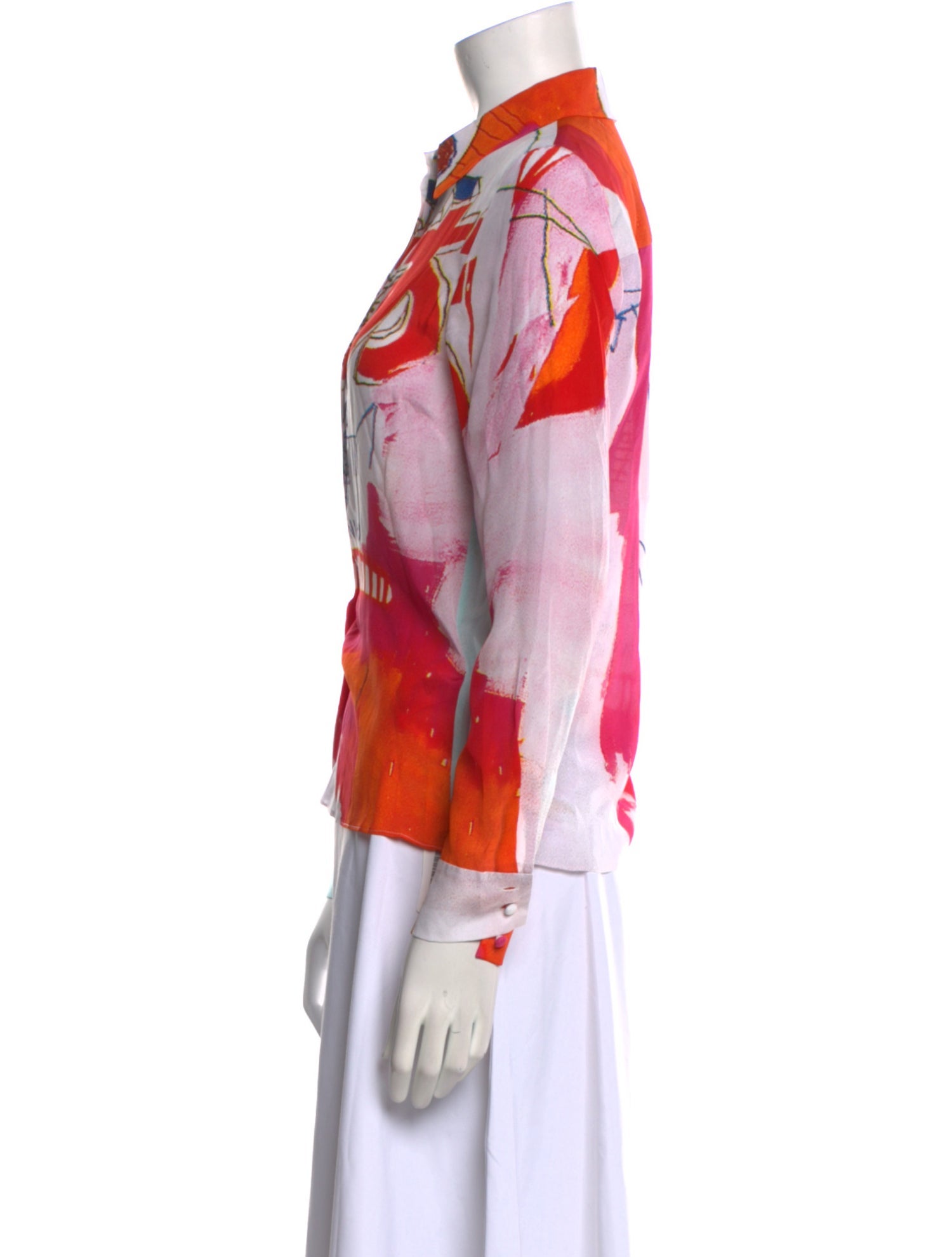 Alice + Olivia Silk Printed Polo