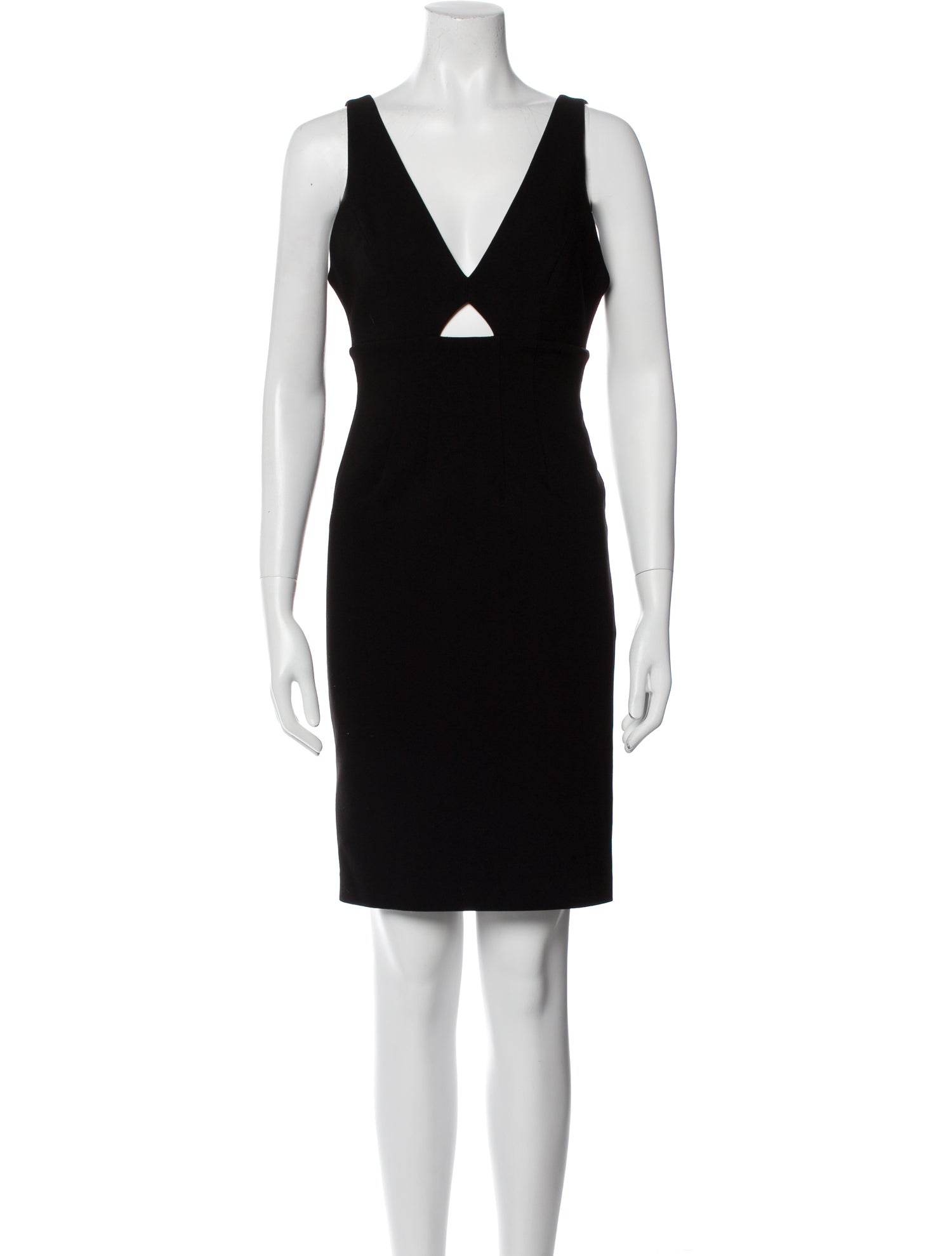 Alice + Olivia Plunge Neckline Mini Dress