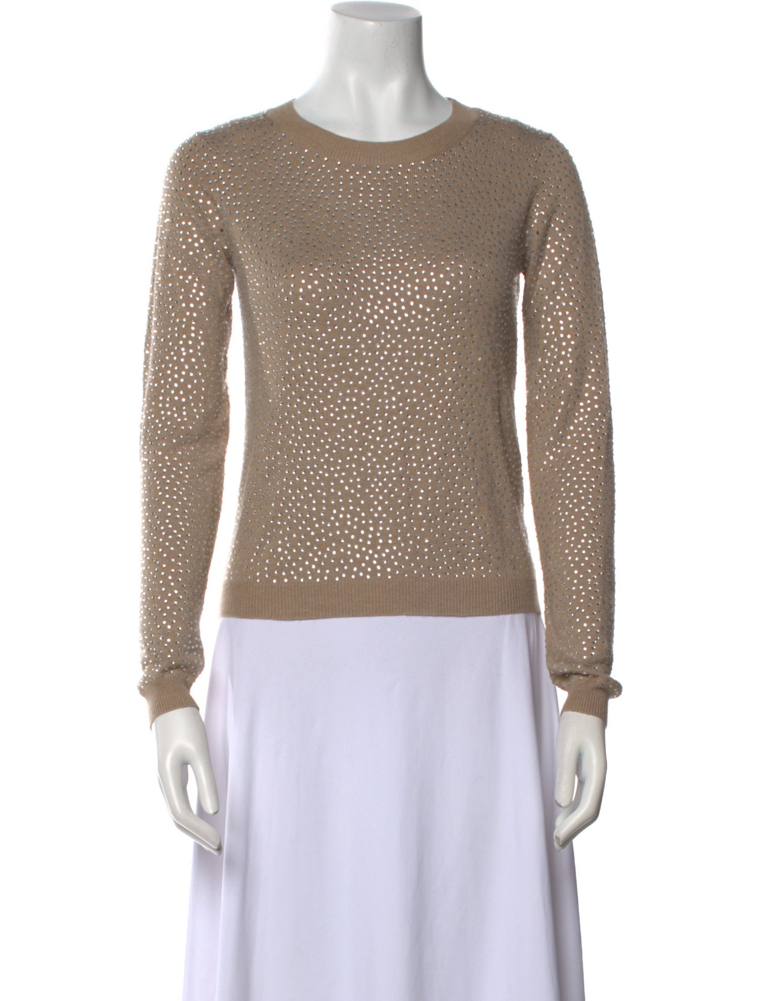 Alice + Olivia Nylon Crew Neck Sweater