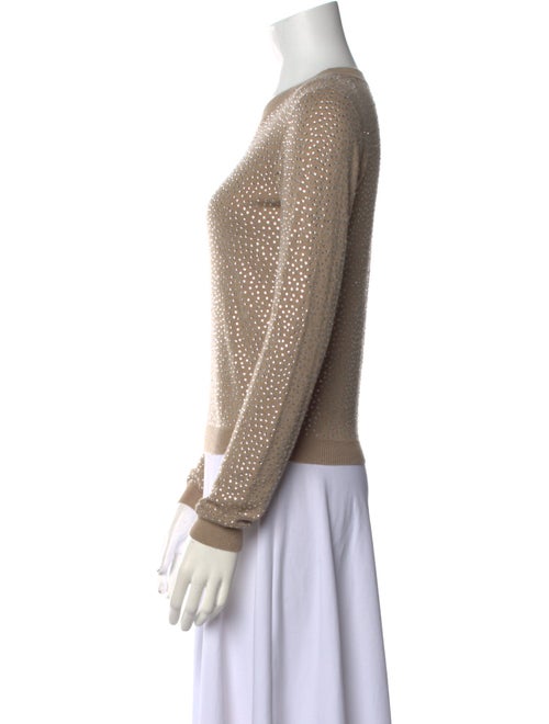 Alice + Olivia Nylon Crew Neck Sweater