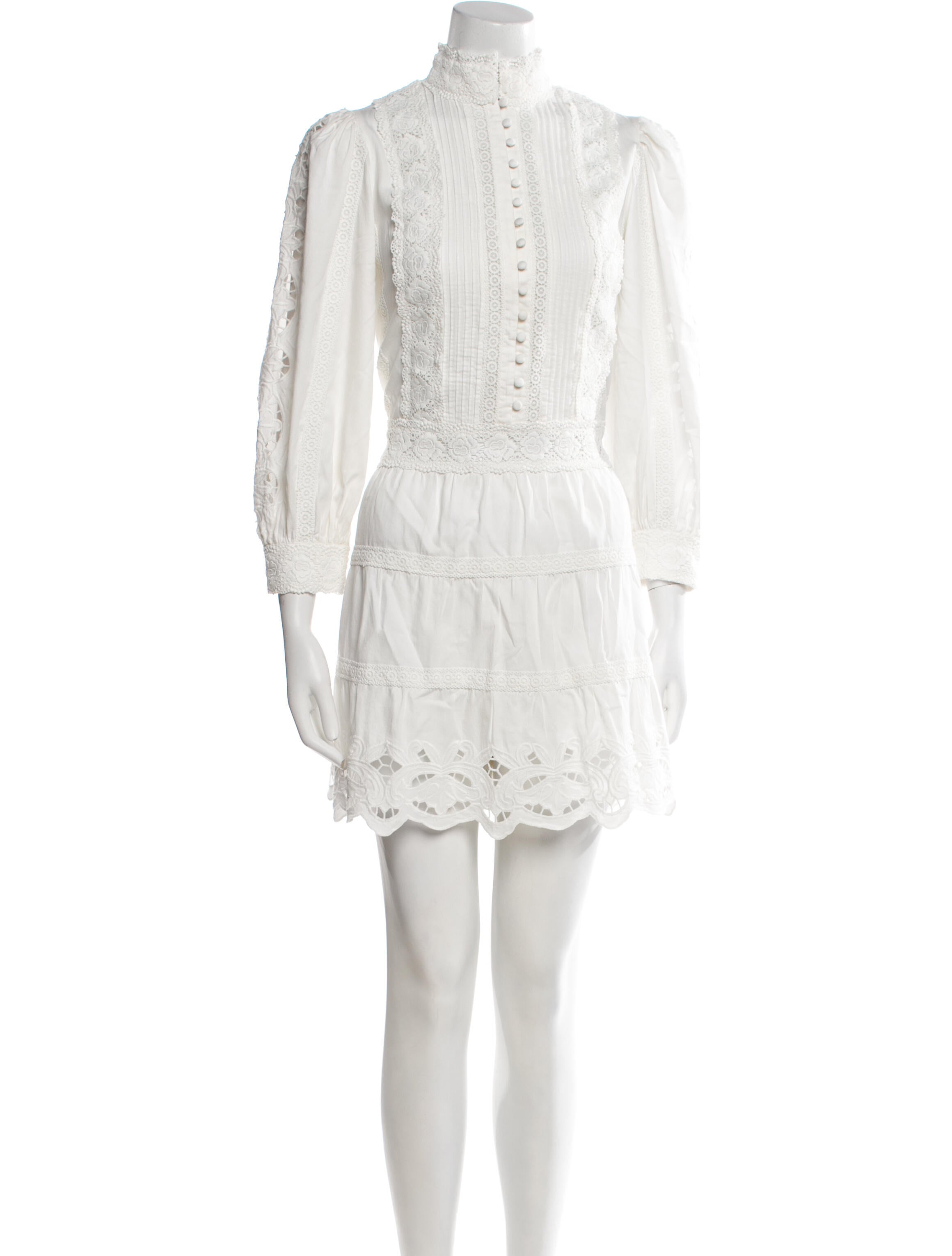 Alice + Olivia Mock Neck Mini Dress