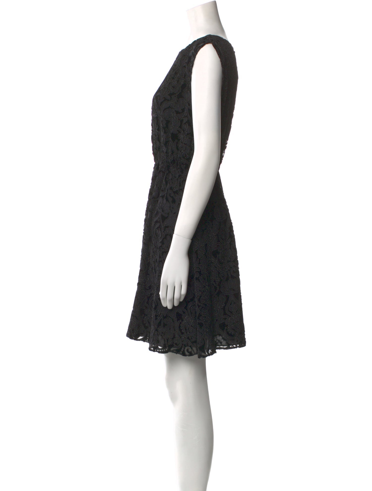 Alice + Olivia Lace Pattern Mini Dress