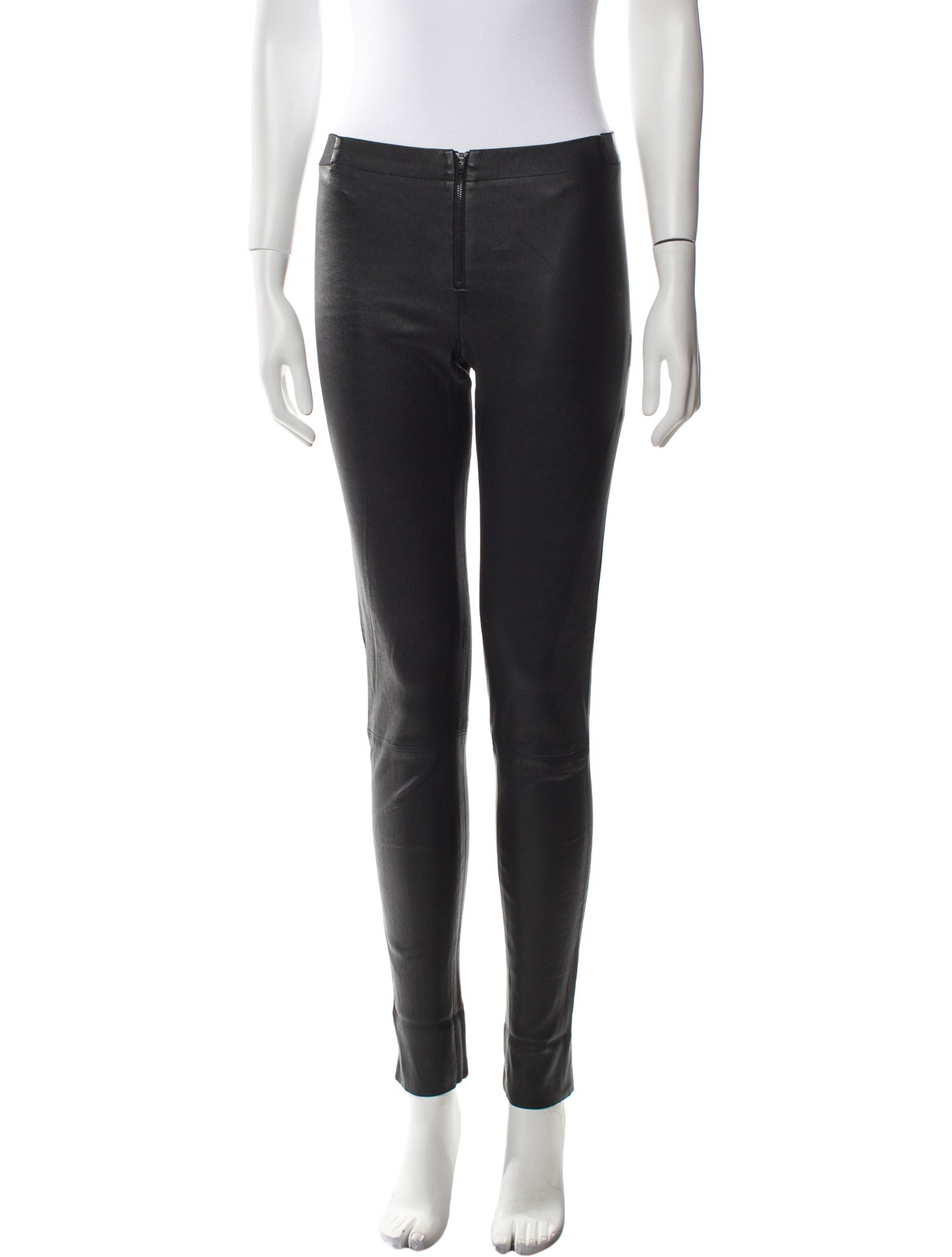 Alice + Olivia Lamb Leather Skinny Leg Pants