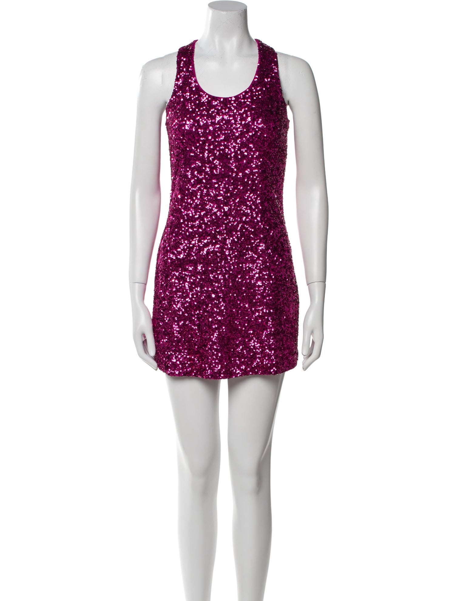 Alice + Olivia Scoop Neck Mini Dress