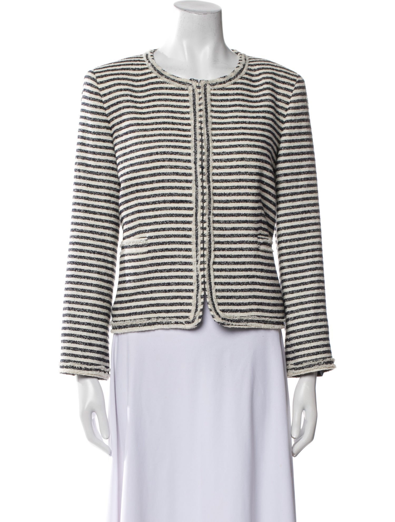 Alice + Olivia Striped Crew Neck Top