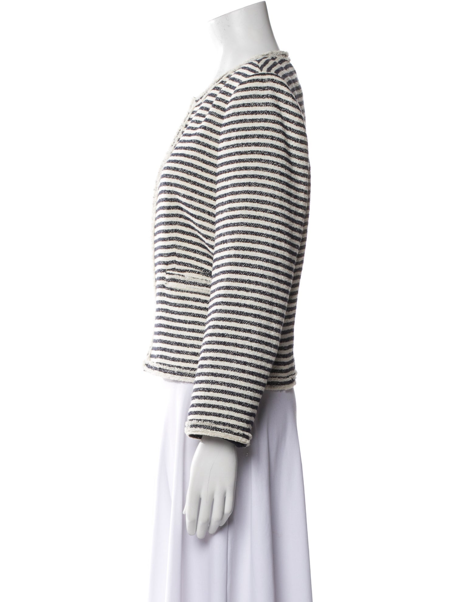 Alice + Olivia Striped Crew Neck Top