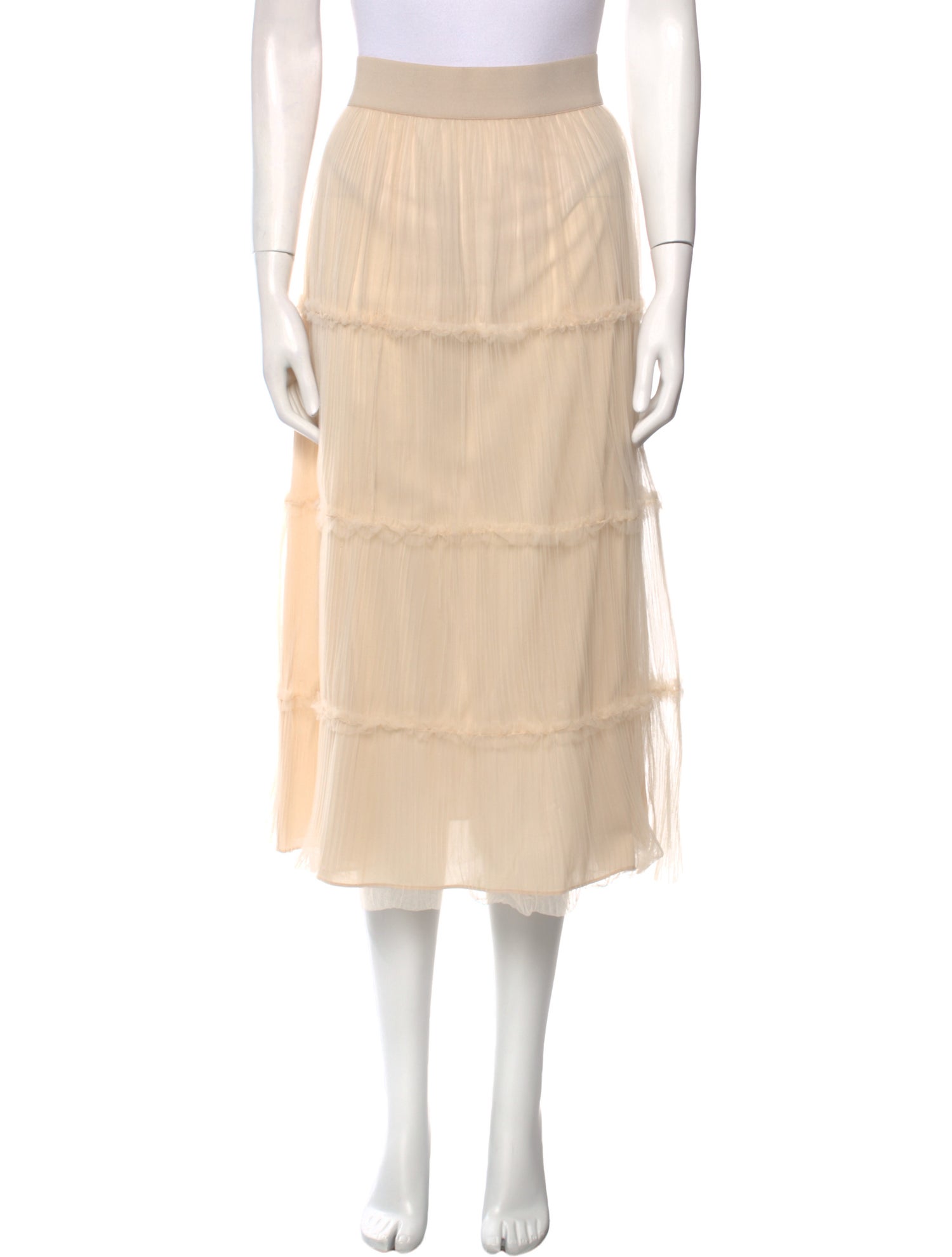 Alice + Olivia Nylon Midi Length Skirt