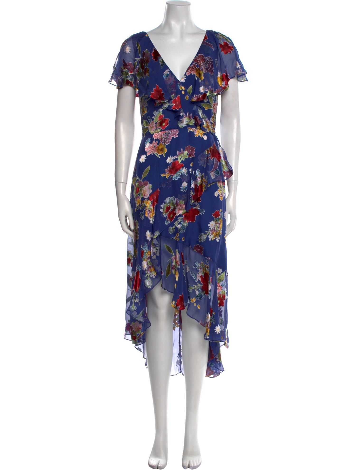 Alice + Olivia Floral Print Long Dress