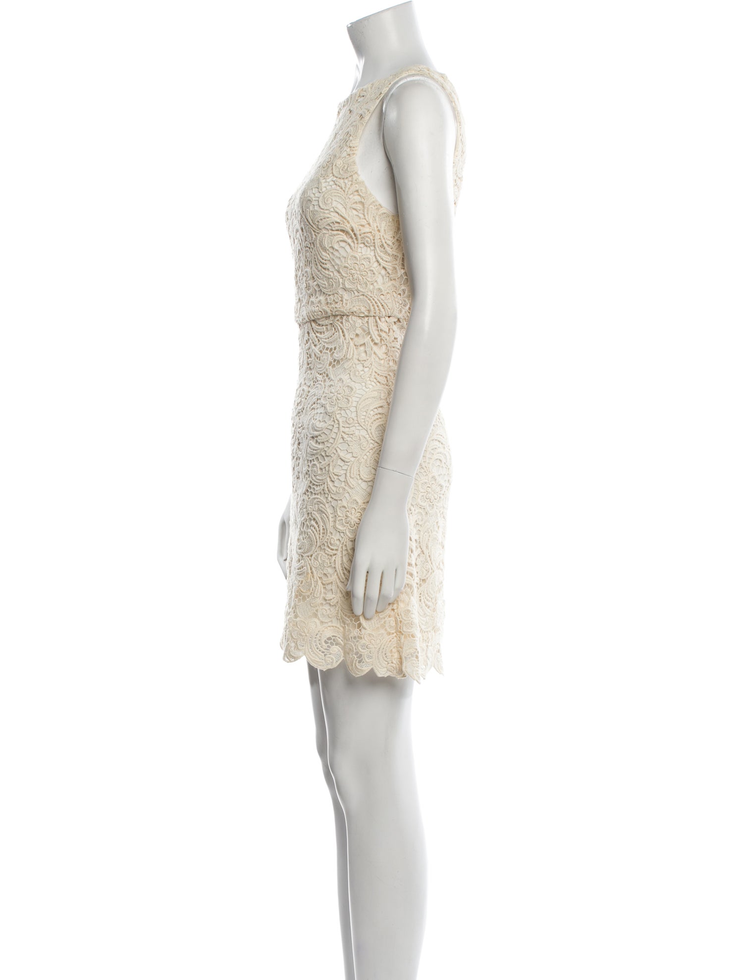 Alice + Olivia Lace Pattern Mini Dress