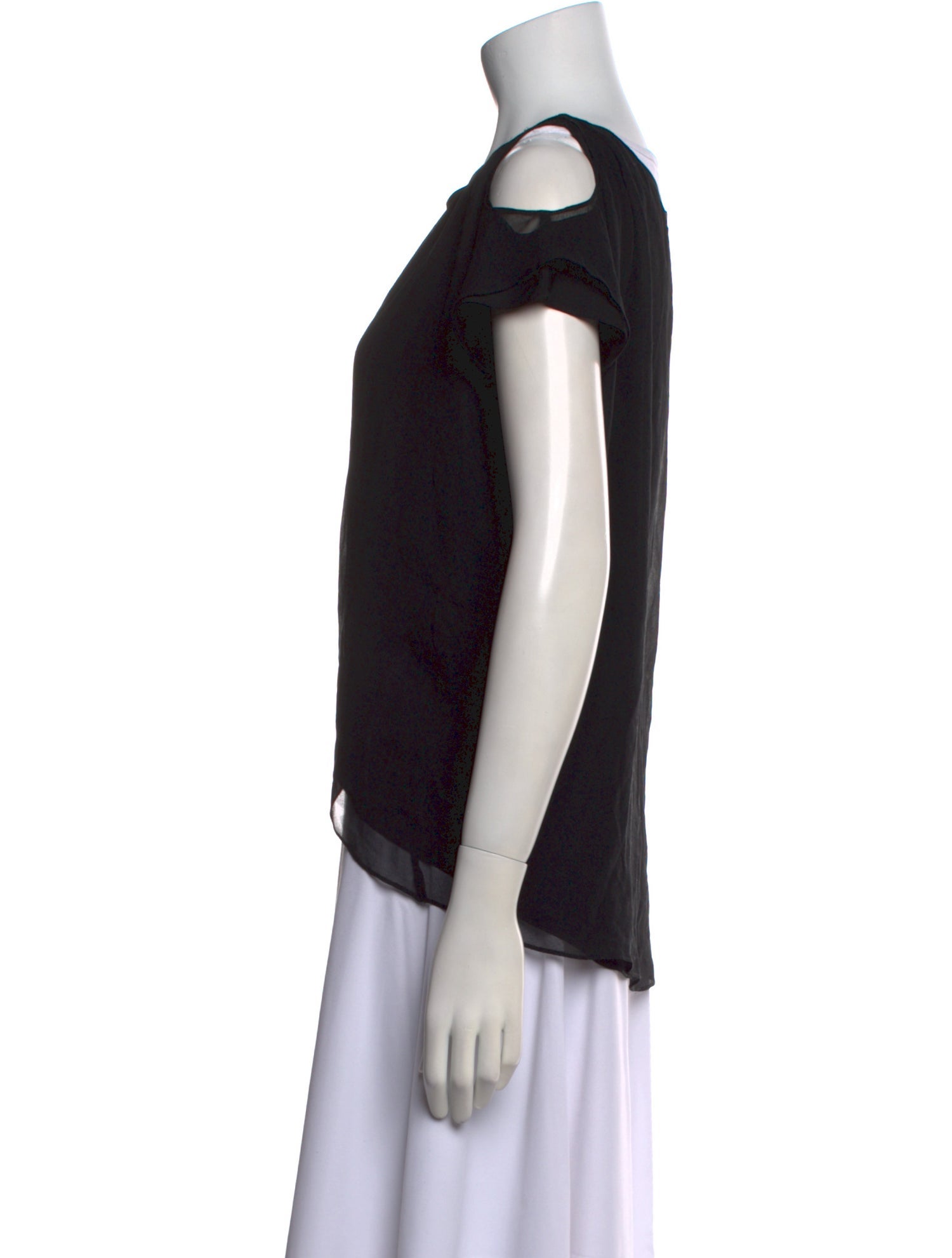 Alice + Olivia Bateau Neckline Short Sleeve Blouse