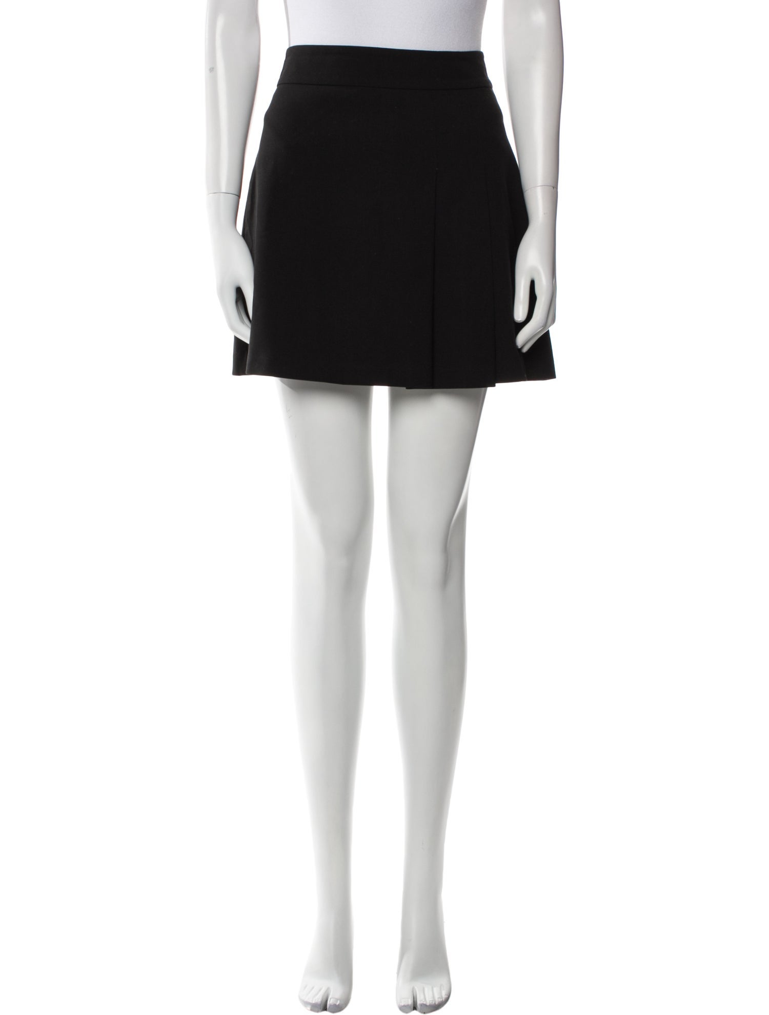Alice + Olivia Pleated Accents Mini Skirt