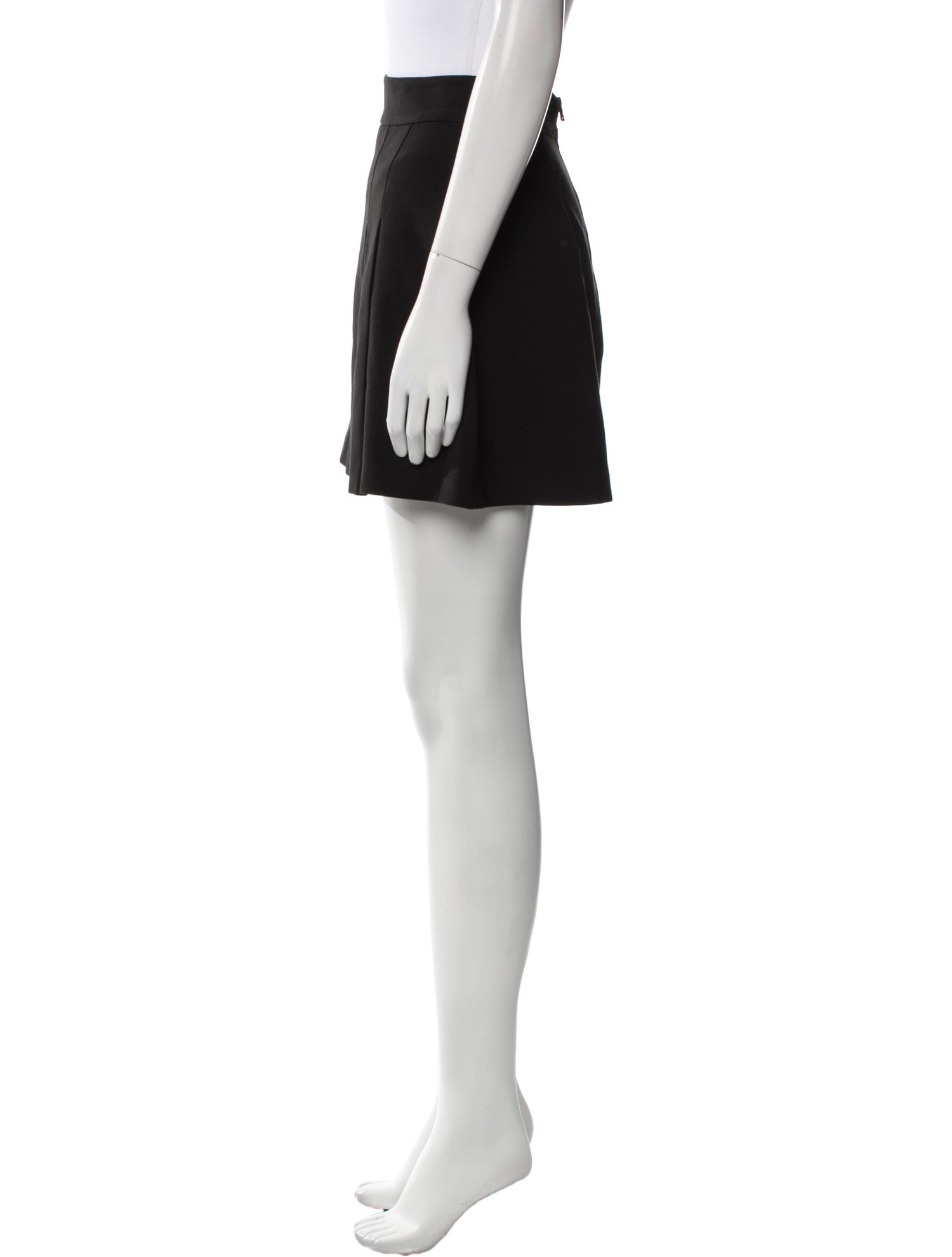 Alice + Olivia Pleated Accents Mini Skirt