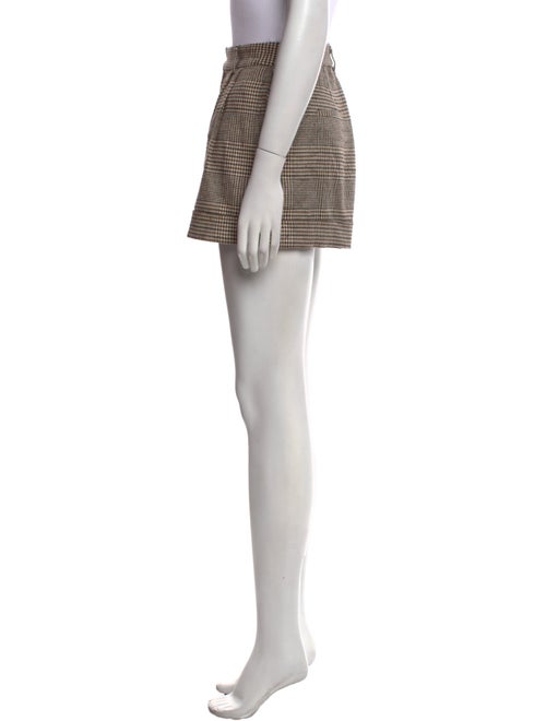 Alice + Olivia Houndstooth Print Mini Shorts