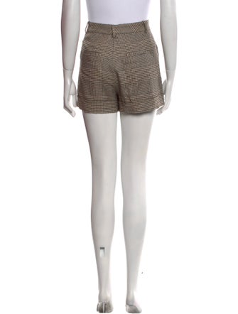 Alice + Olivia Houndstooth Print Mini Shorts