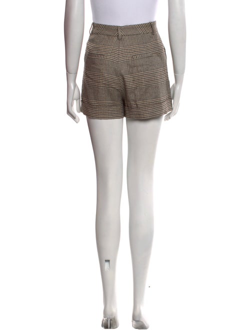 Alice + Olivia Houndstooth Print Mini Shorts