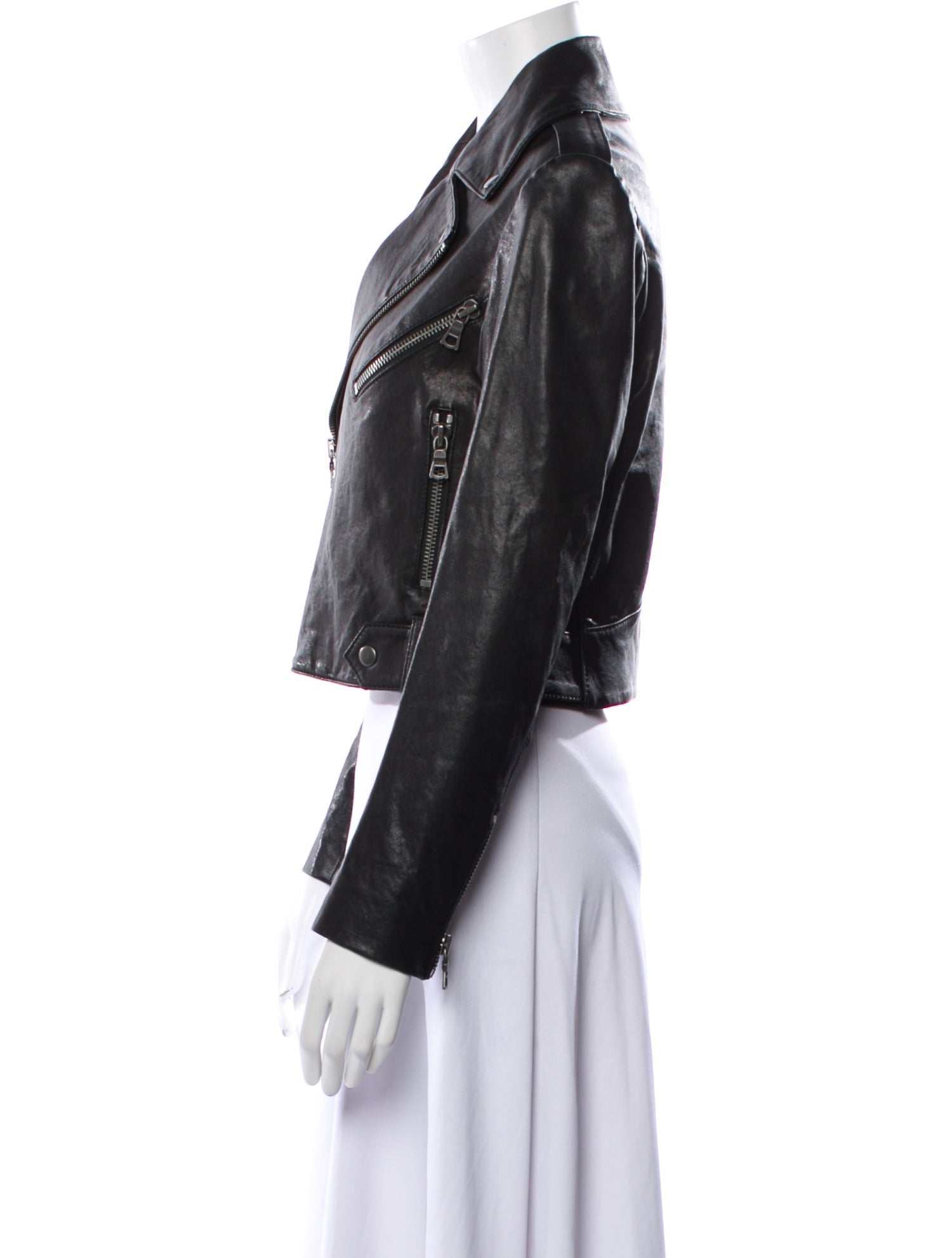 Alice + Olivia Leather Biker Jacket