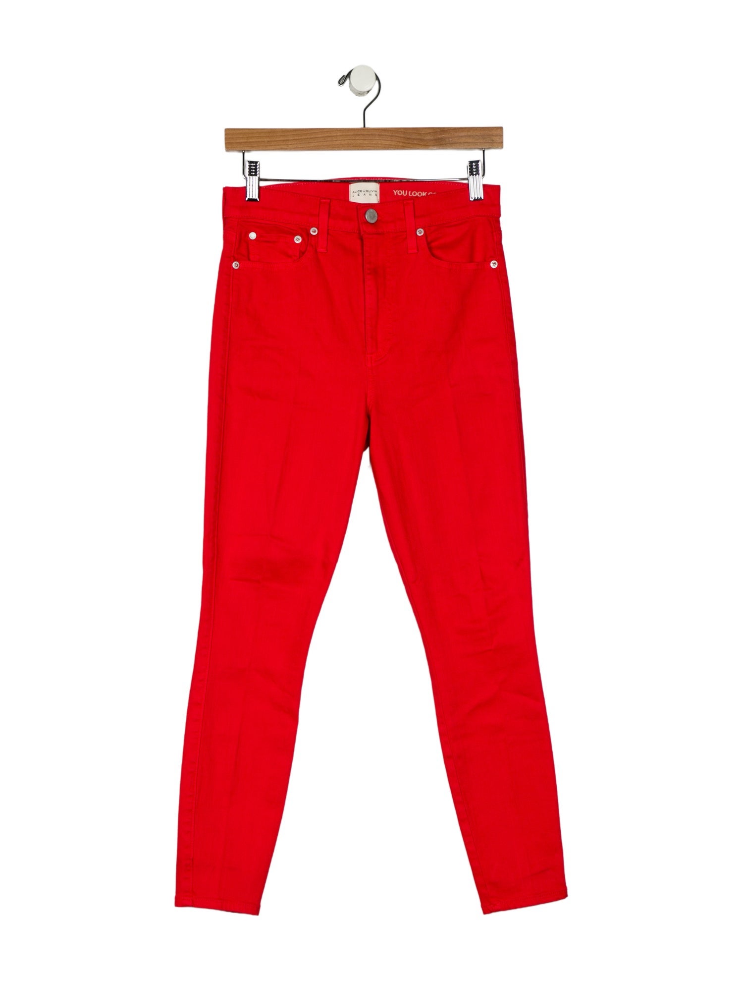Alice + Olivia High-Rise Skinny Leg Jeans