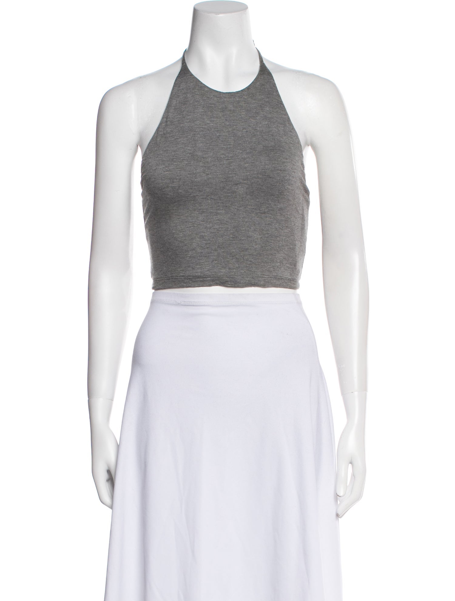Alice + Olivia Halterneck Sleeveless Crop Top