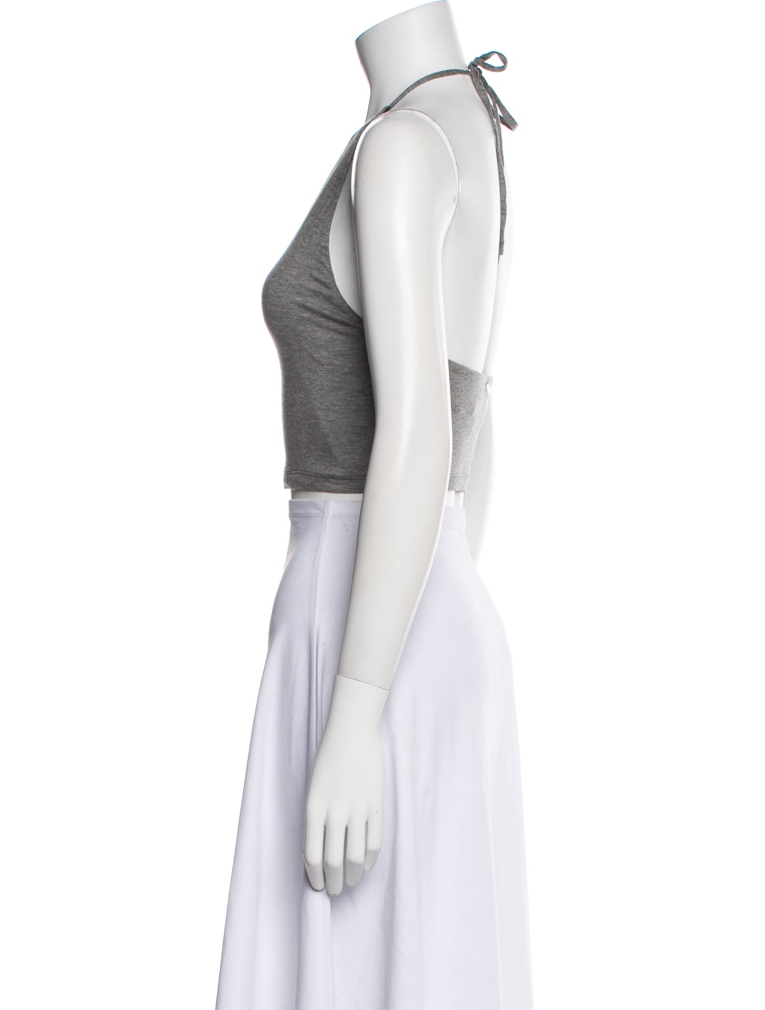 Alice + Olivia Halterneck Sleeveless Crop Top