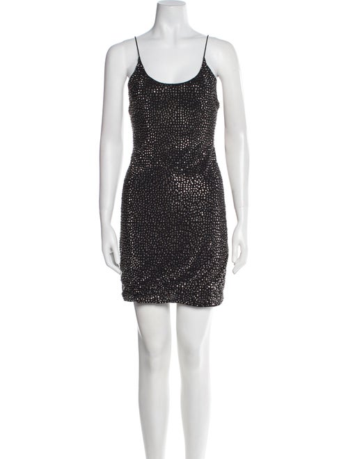 Alice + Olivia Scoop Neck Mini Dress