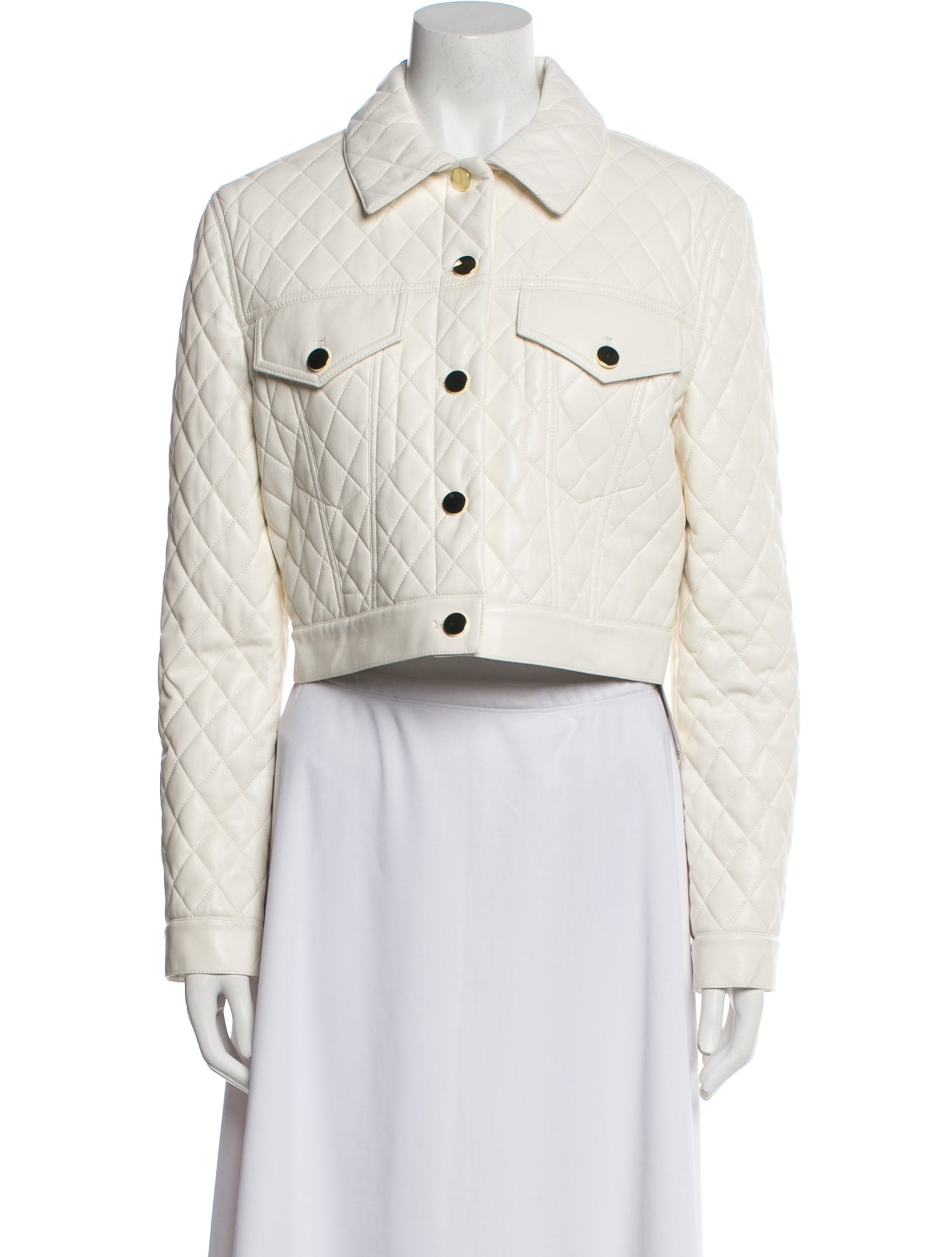 Alice + Olivia Faux Leather Denim Jacket