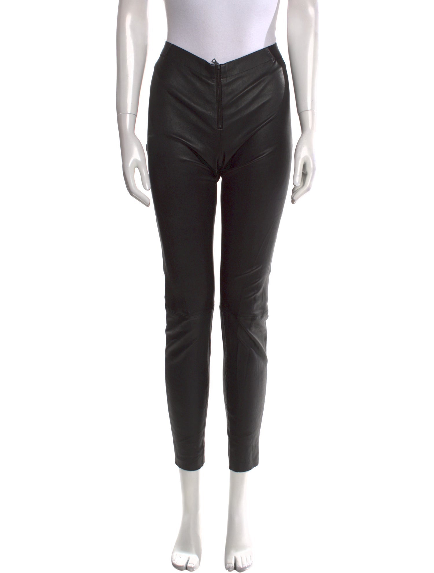 Alice + Olivia Lamb Leather Skinny Leg Pants