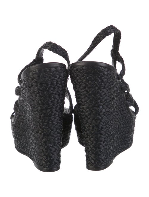 Alice + Olivia Straw Slingback Sandals