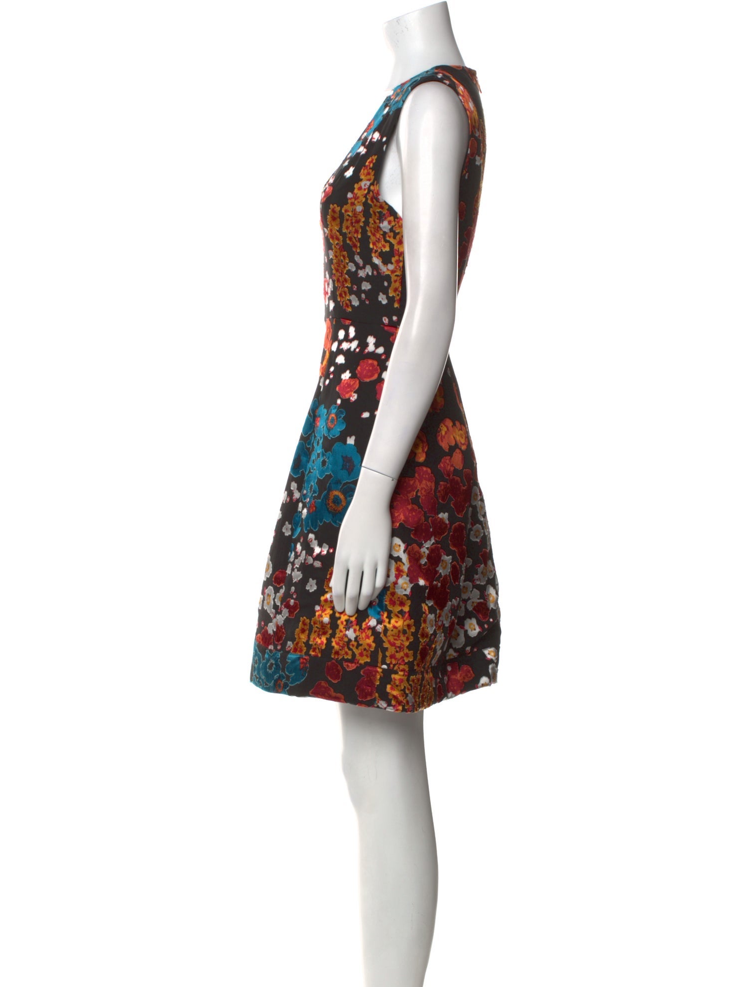 Alice + Olivia Floral Print Mini Dress