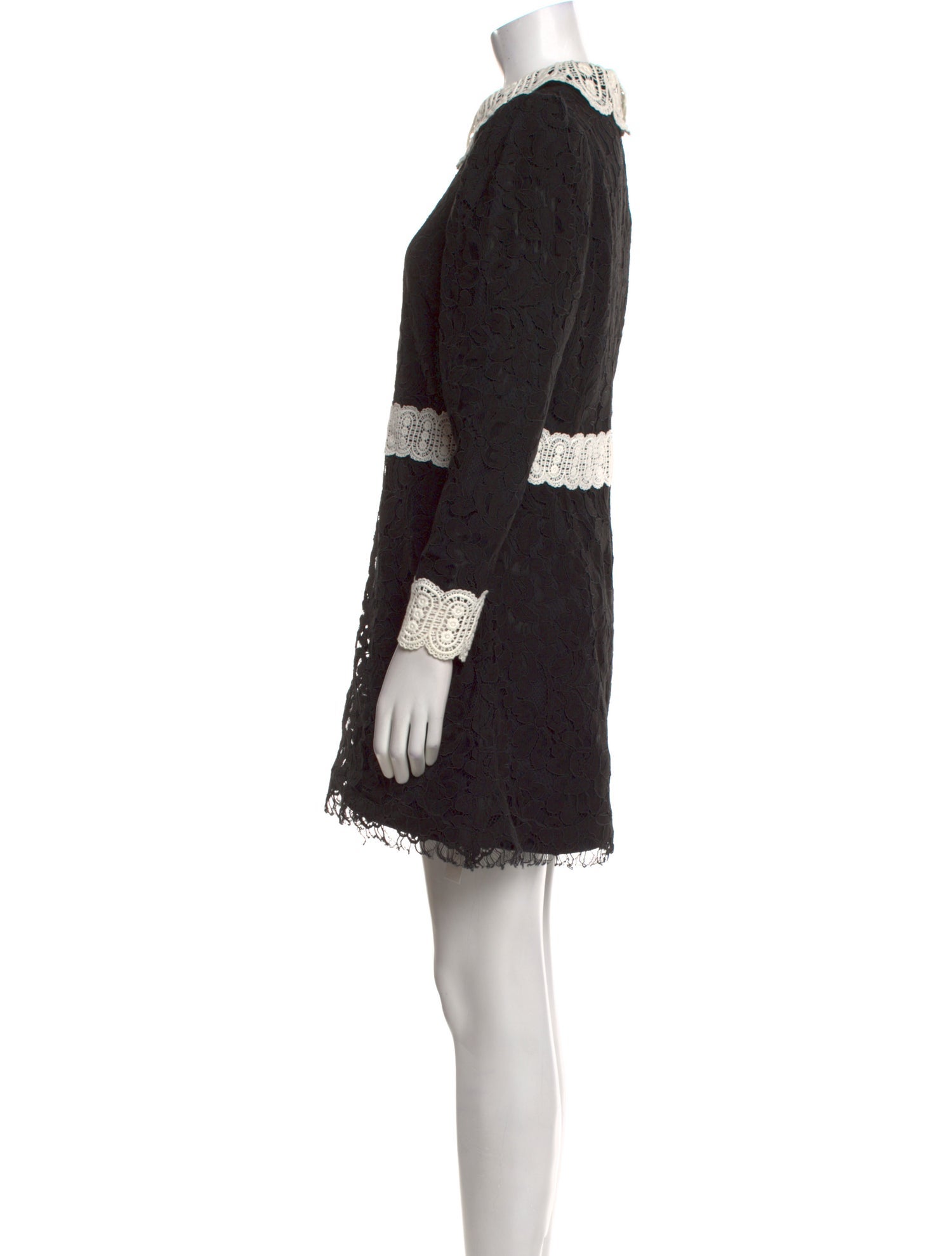 Alice + Olivia Lace Pattern Mini Dress