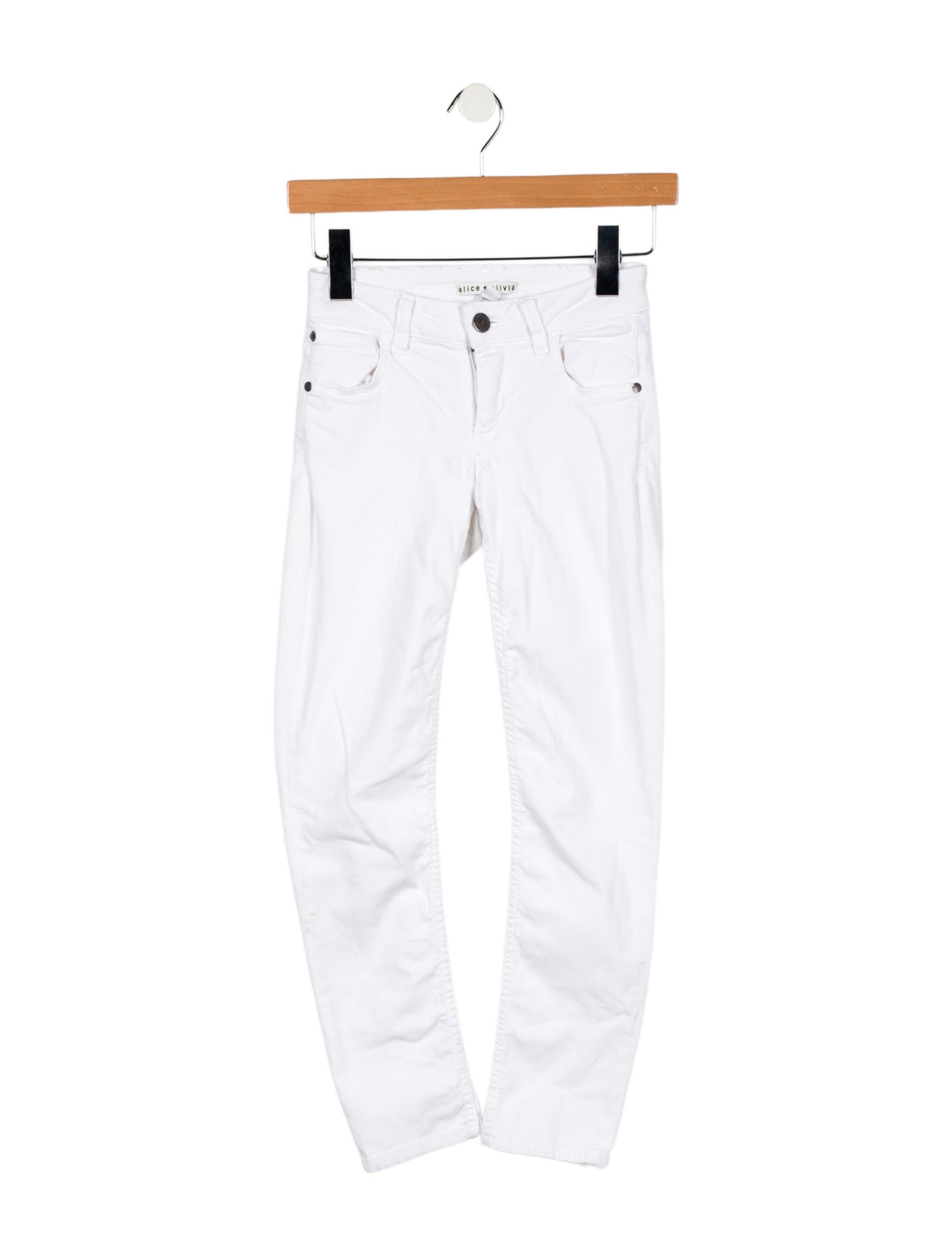 Alice + Olivia Low-Rise Skinny Leg Jeans