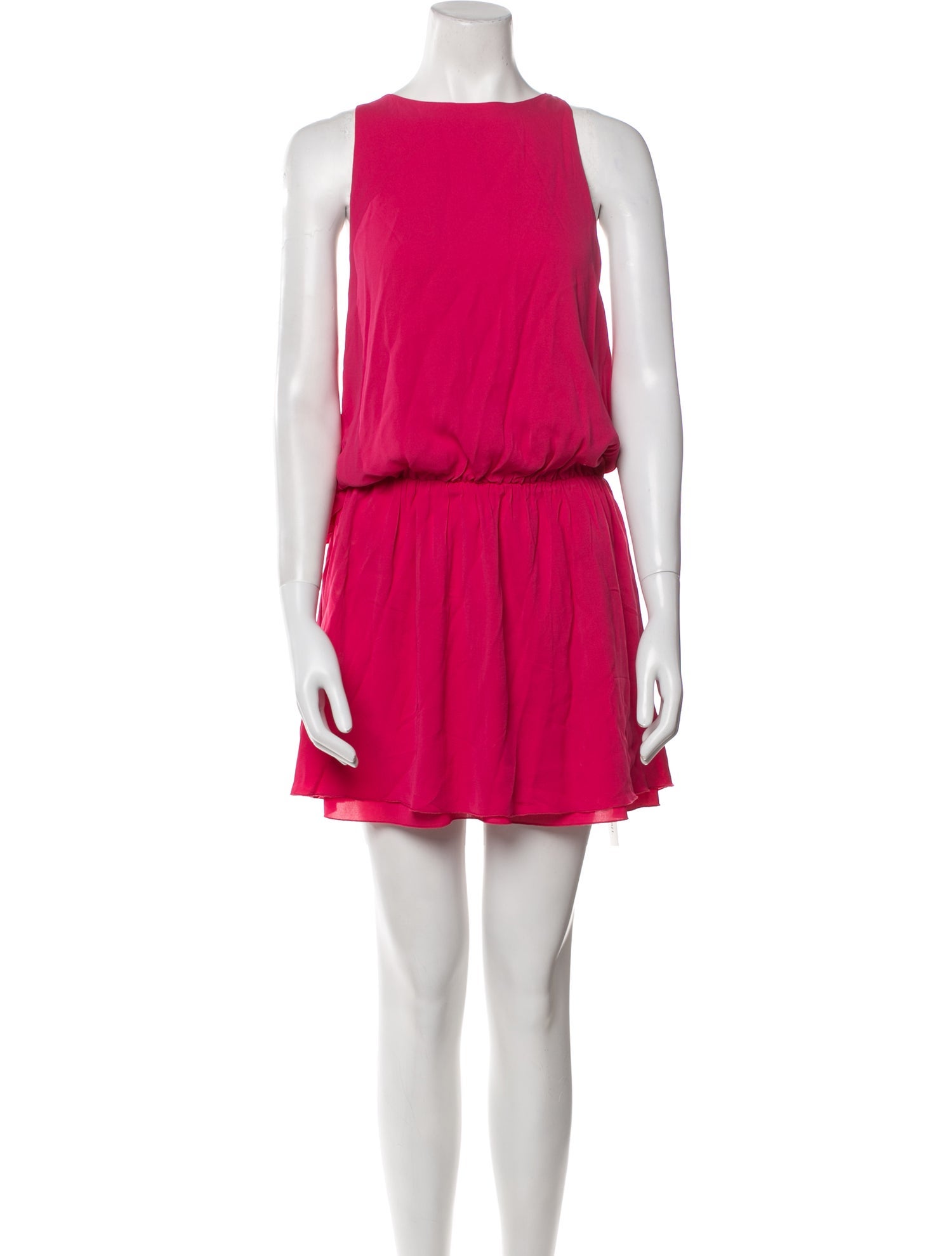 Alice + Olivia Bateau Neckline Mini Dress