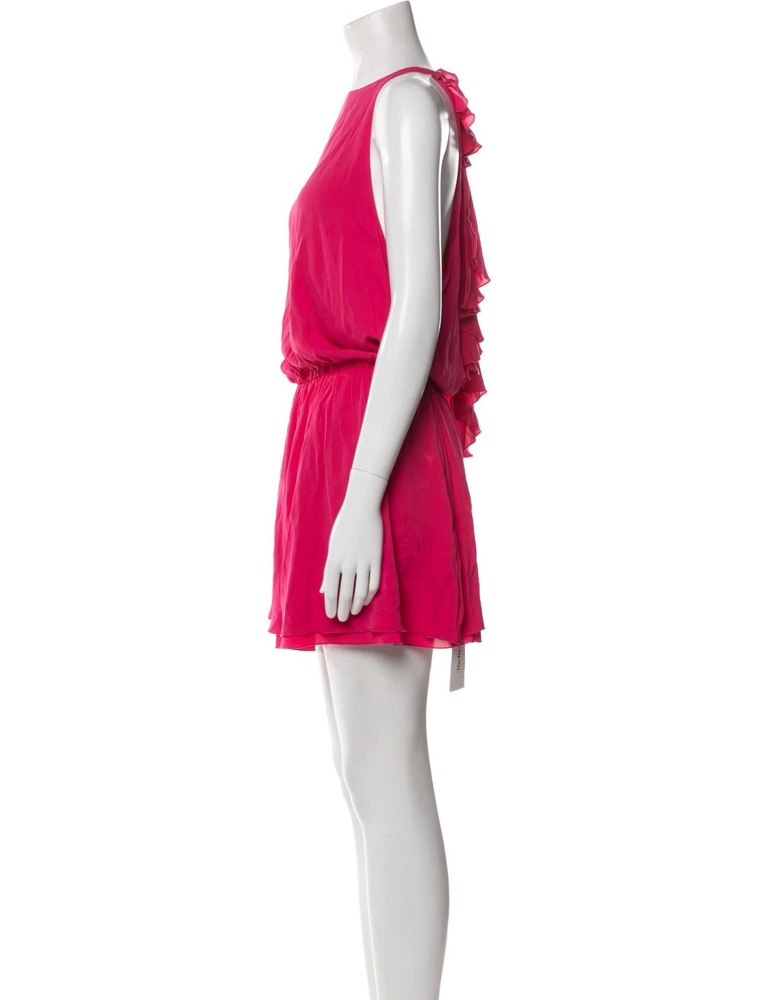 Alice + Olivia Bateau Neckline Mini Dress