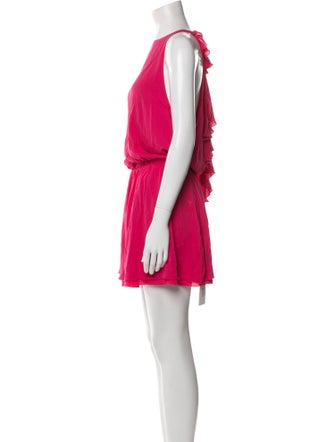 Alice + Olivia Bateau Neckline Mini Dress