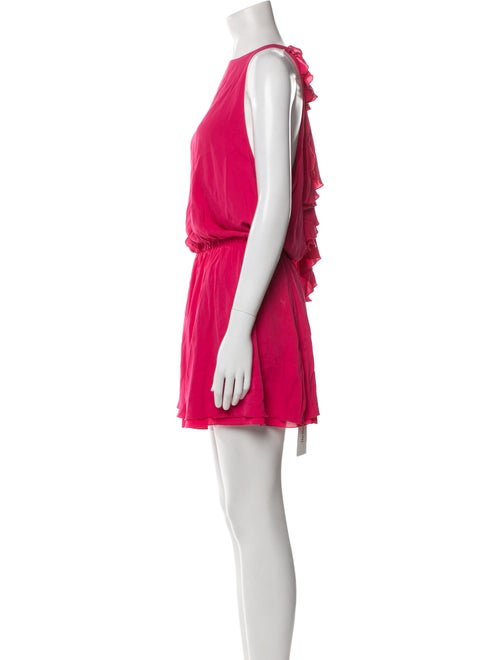 Alice + Olivia Bateau Neckline Mini Dress