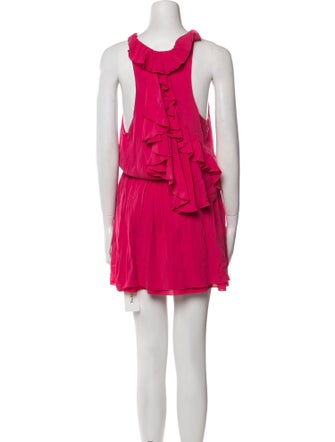 Alice + Olivia Bateau Neckline Mini Dress