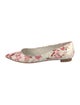 Alice + Olivia Patent Leather Floral Print Flats