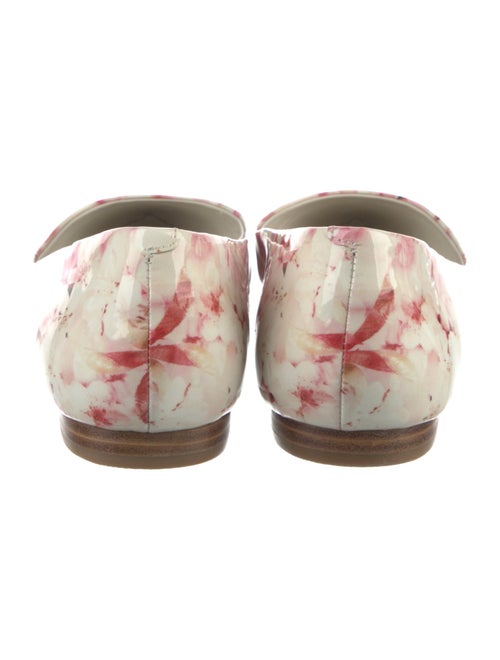 Alice + Olivia Patent Leather Floral Print Flats