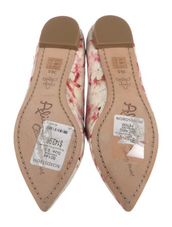 Alice + Olivia Patent Leather Floral Print Flats