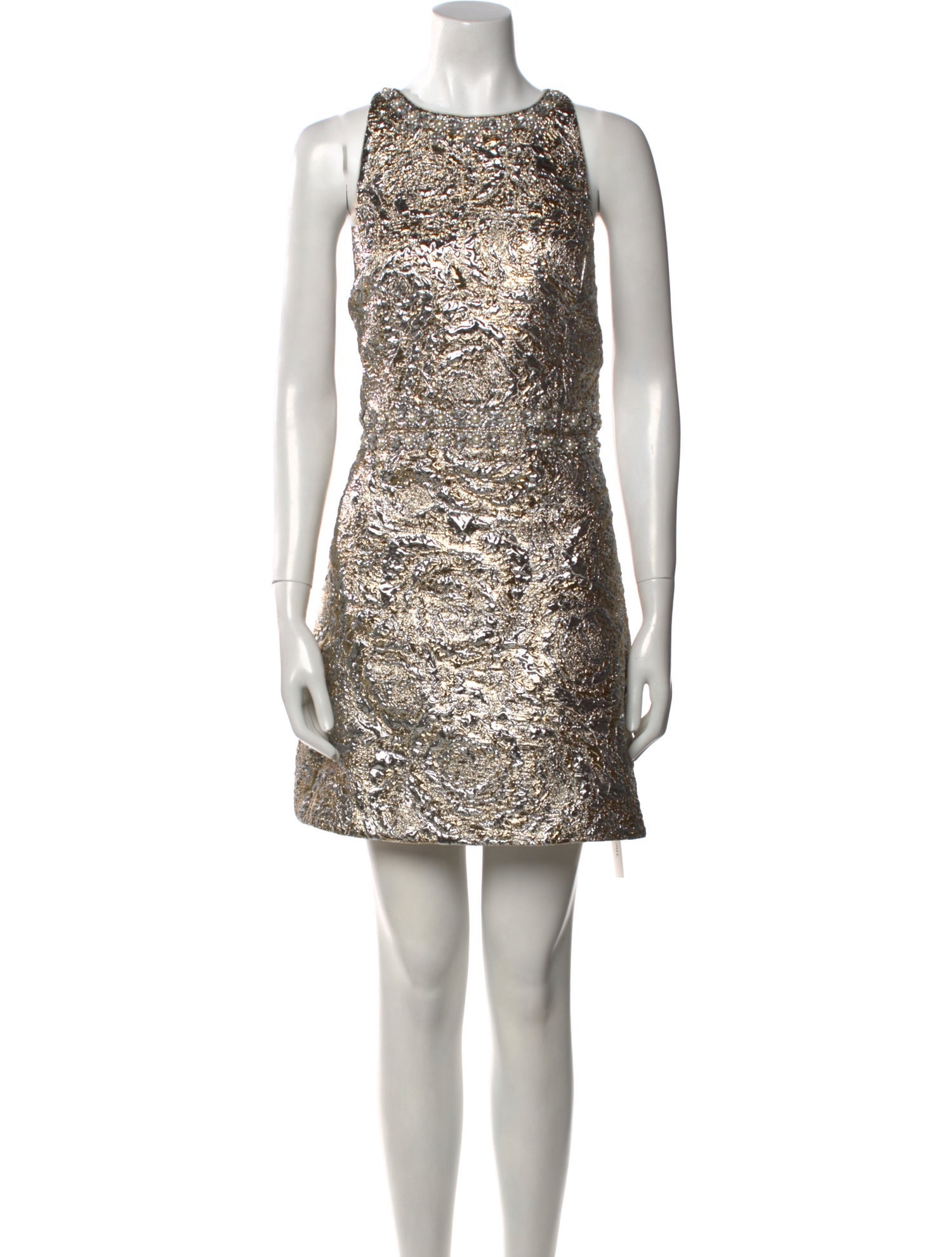 Alice + Olivia Bateau Neckline Mini Dress