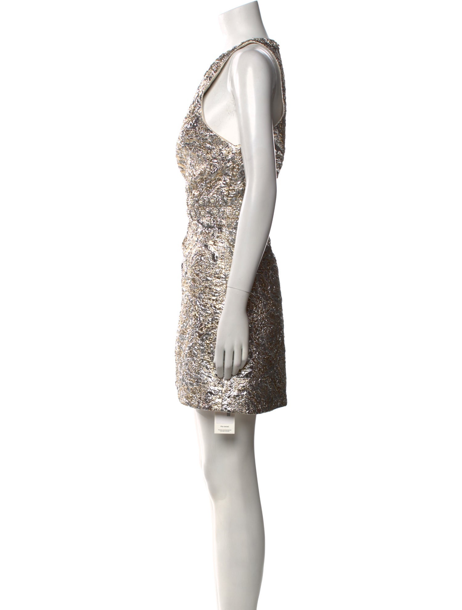 Alice + Olivia Bateau Neckline Mini Dress