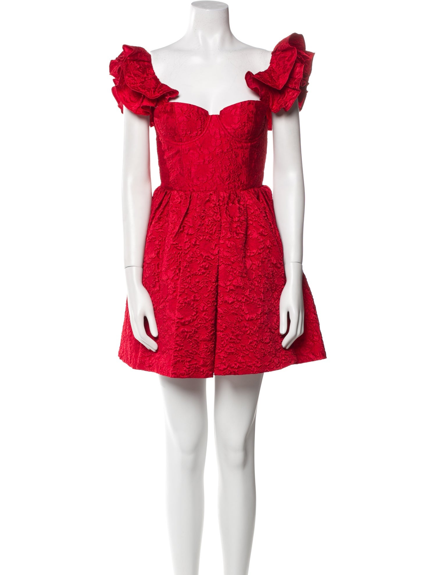 Alice + Olivia Lace Pattern Mini Dress