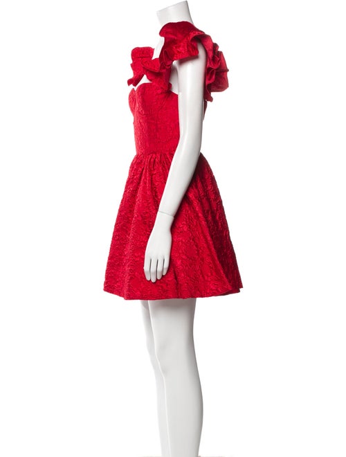 Alice + Olivia Lace Pattern Mini Dress