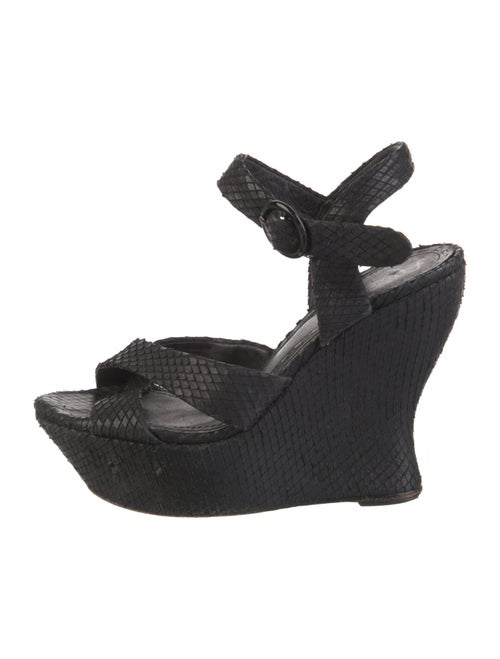 Alice + Olivia Snakeskin Espadrilles