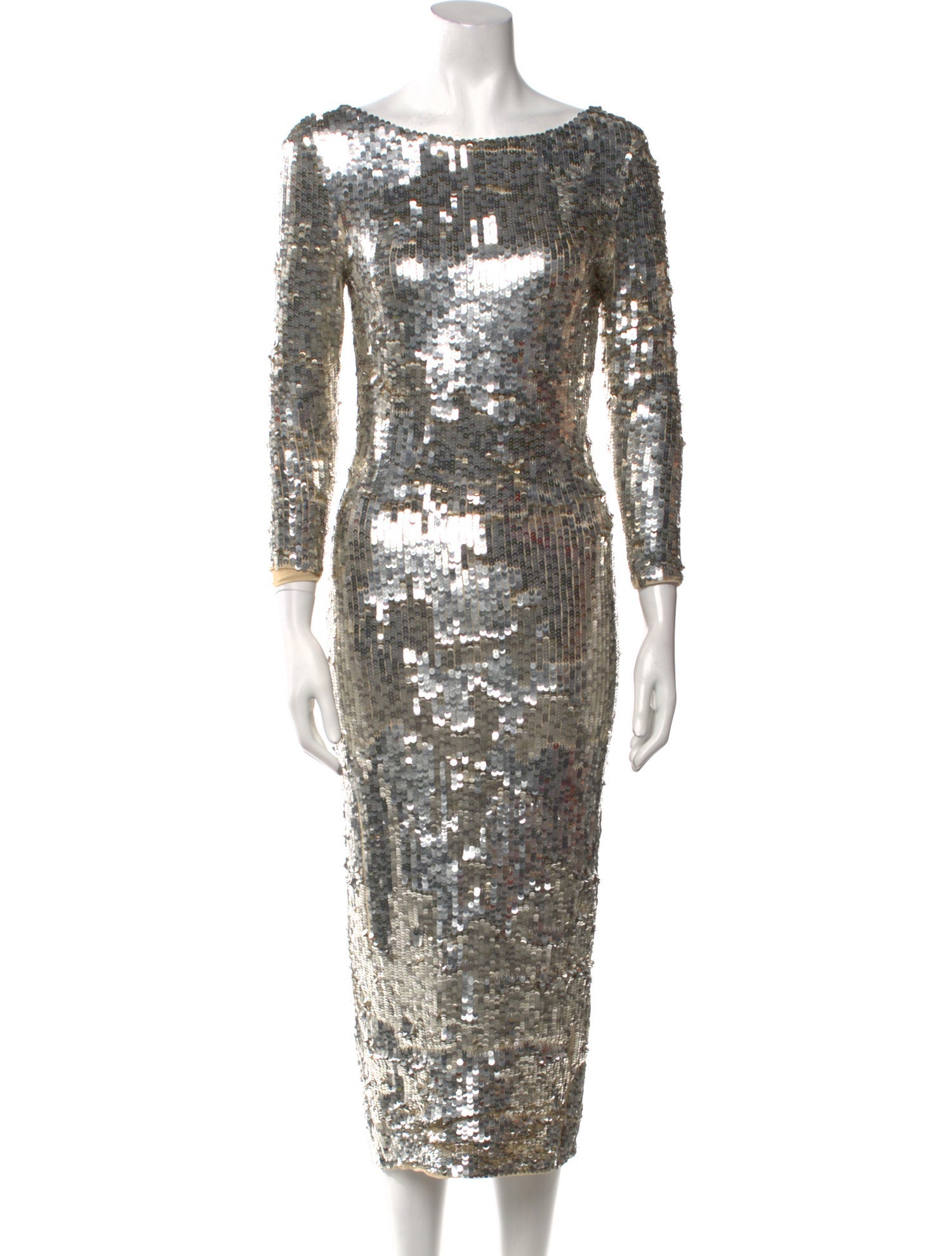 Alice + Olivia Scoop Neck Long Dress