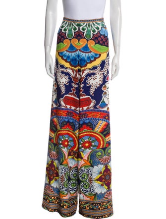 Alice + Olivia Printed Wide Leg Pants
