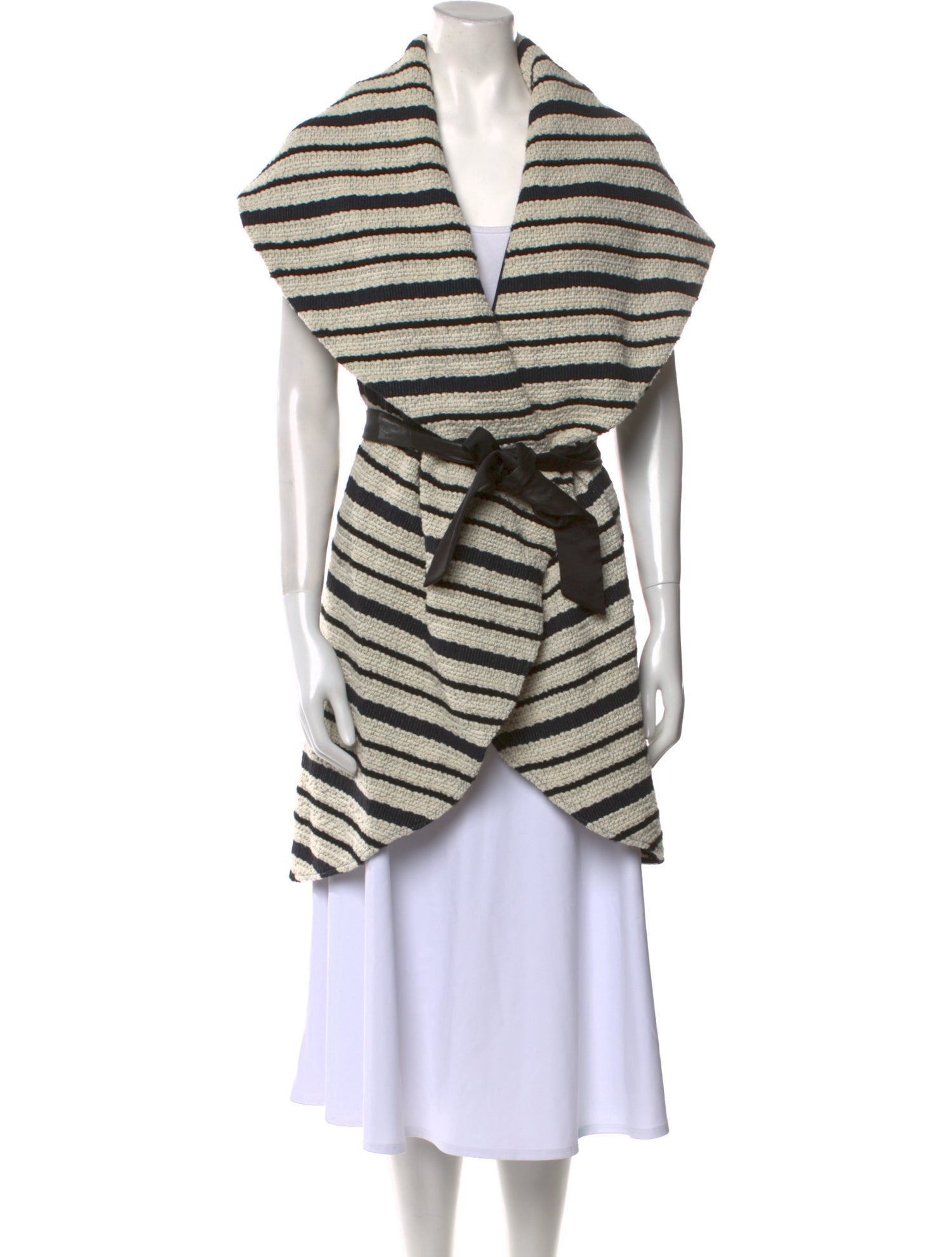 Alice + Olivia Striped V-Neck Sweater