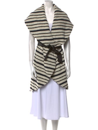 Alice + Olivia Striped V-Neck Sweater